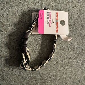 Boots & Barkley XS Dog Collar in Black and White